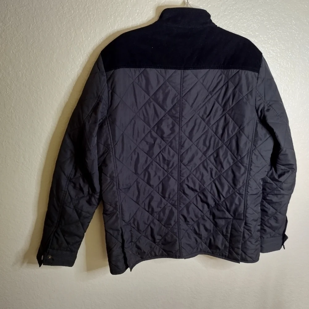J. Crew Men's Greyson Quilted Field Jacket Black sz L